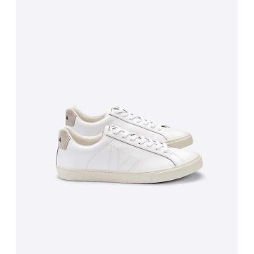 Men's Veja ESPLAR LEATHER Sneakers White | ZA 308JPQ